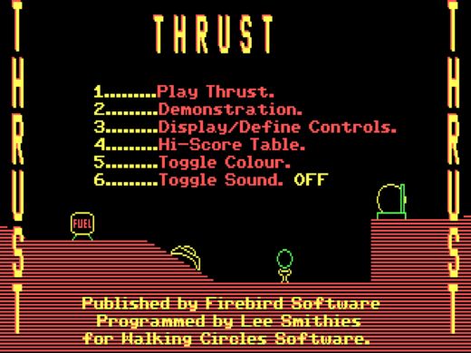 Ztraceno a nalezeno: Thrust pro DOS