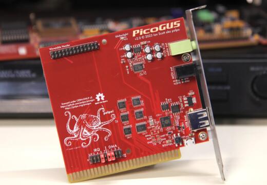 PicoGUS, Gravis-kompatibilní ISA zvukovka, kterou pohání Raspberry Pi Pico