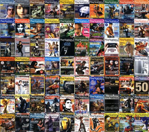 Skeny PlayStation 2 oficiálního magazínu