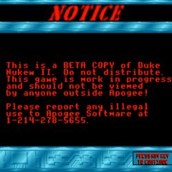 Objevena beta Duke Nukem II, mrkněte na rozdíly v intru