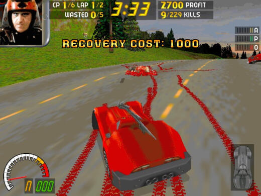 Carmageddon – ničení aut, přejíždění chodců