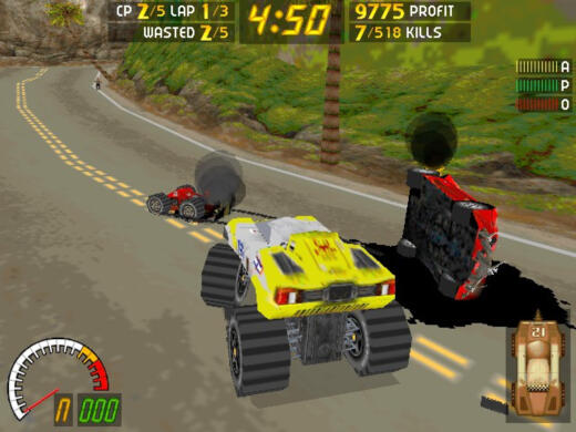 Carmageddon – ničení aut, přejíždění chodců