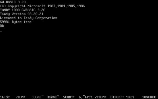Microsoft uvolnil zdrojové kódy GW-BASIC