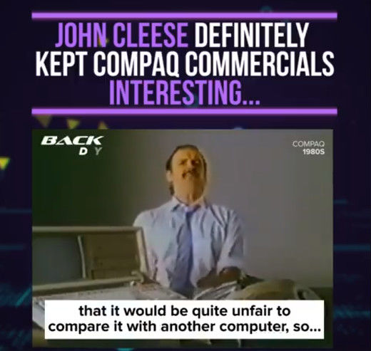 John Cleese a reklamy na Compaq