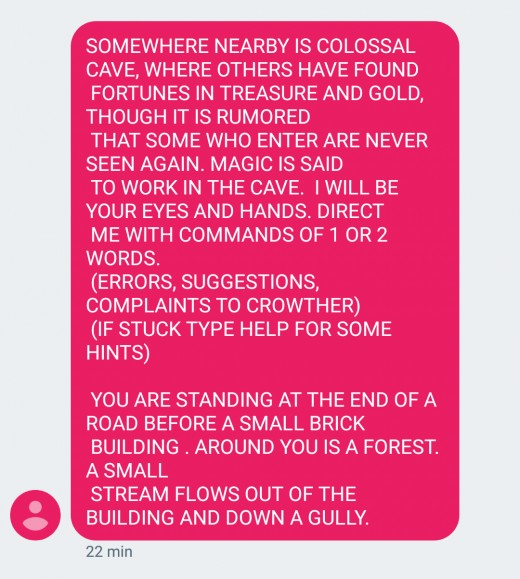 Zahrajte si textovku Colossal Cave Adventure přes SMS