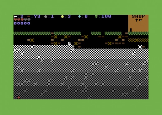 Minecave, hornická rubačka pro Commodore 64