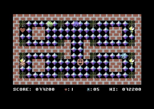 Spider Maze, bludišťovka pro Commodore 64